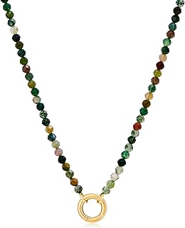 Colorful Beaded Stone Choker Necklace for Women