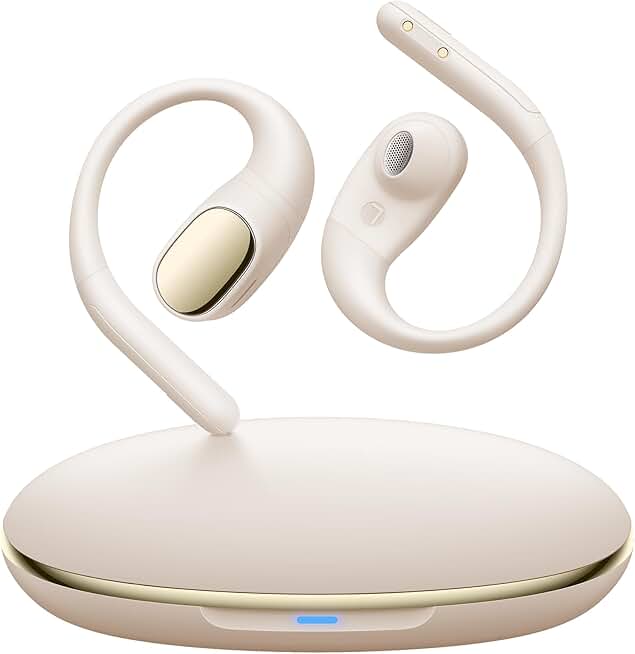 Open Ear Wireless Earbuds with 60Hrs Playtime and Waterproof Design