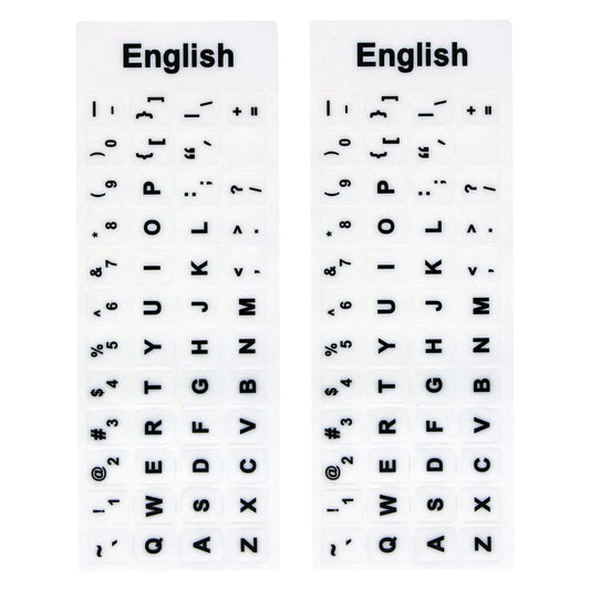 Two English Keyboard Stickers for PC and Mac