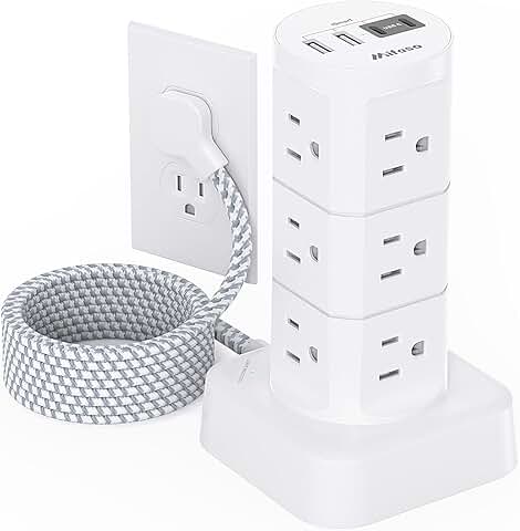 Power Strip with Surge Protection and USB Ports