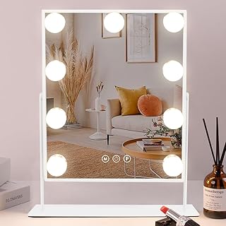 Lighted Vanity Mirror with Detachable Magnification