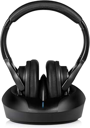 Wireless Over-Ear TV Headphones with Rechargeable Battery