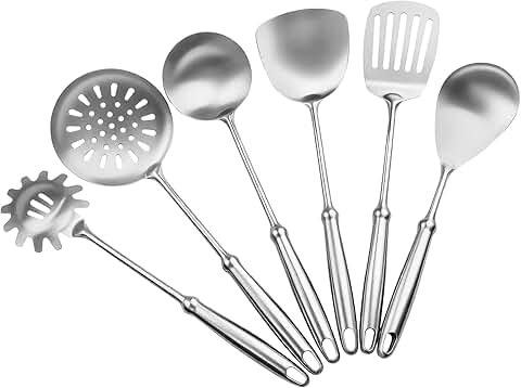 6-Piece Stainless Steel Cooking Utensil Set