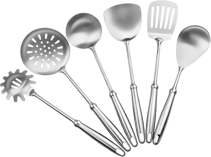 6-Piece Stainless Steel Cooking Utensil Set