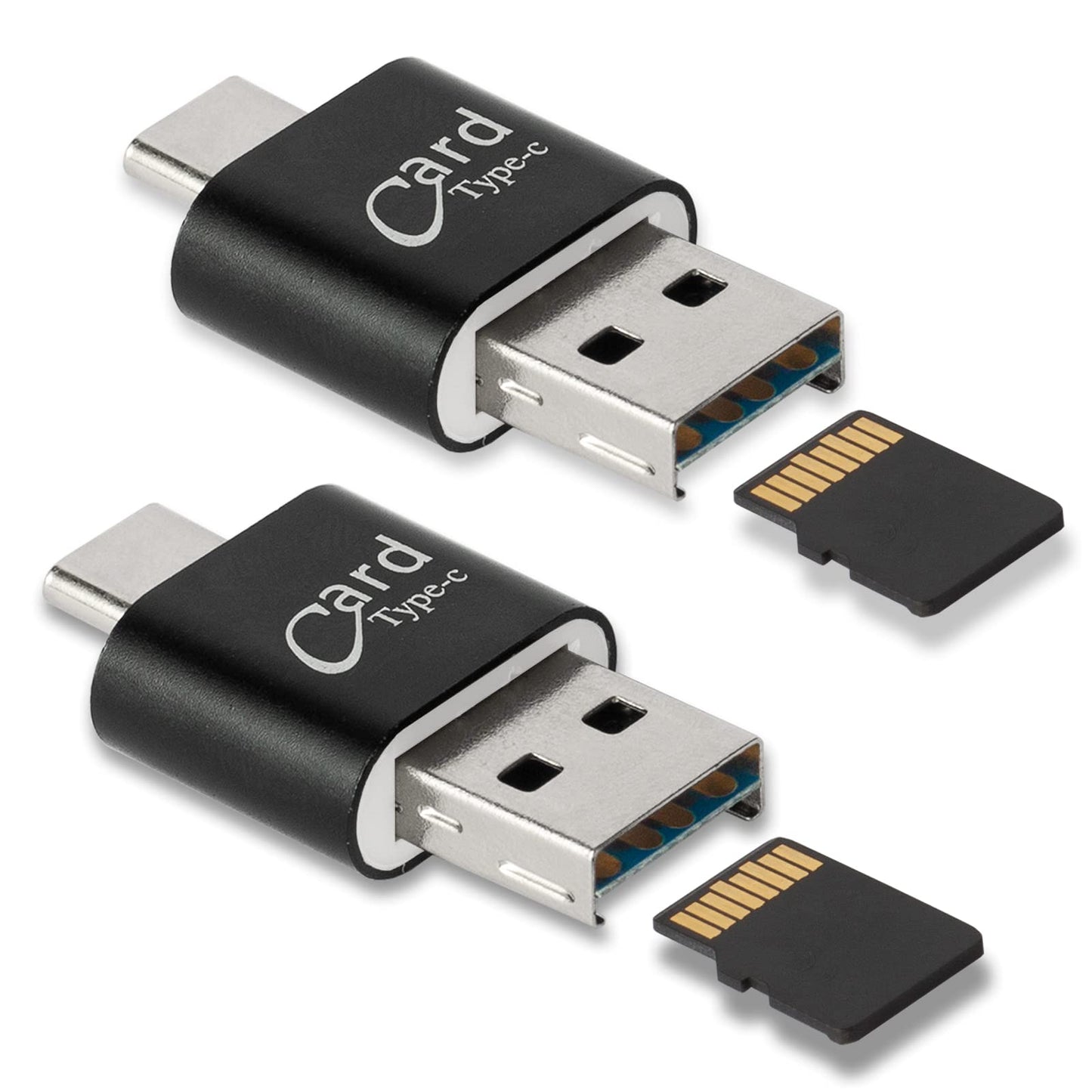 Micro SD Card Reader for Android and PC, 2 Pack