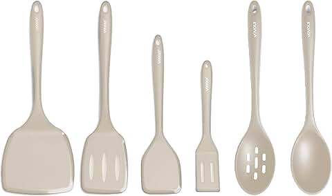 Silicone Spatula and Spoon Set for Non-Stick Cookware