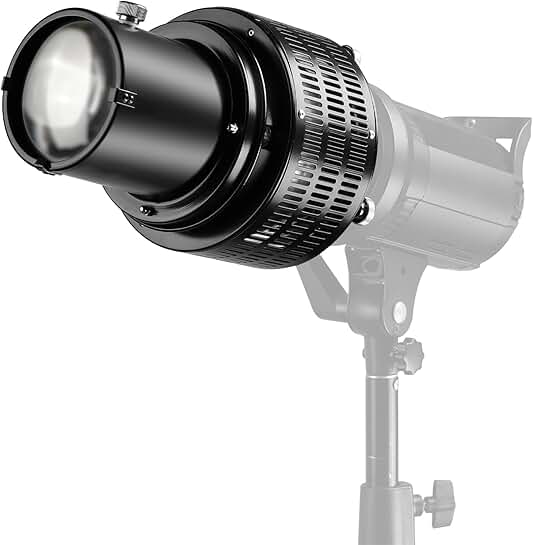 Optical Snoot Kit with Gobos and Inserts for Studio Lighting