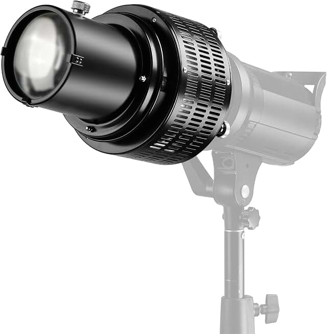 Optical Snoot Kit with Gobos and Inserts for Studio Lighting