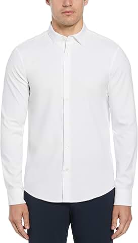 Men's Slim Fit Long Sleeve Dress Shirt