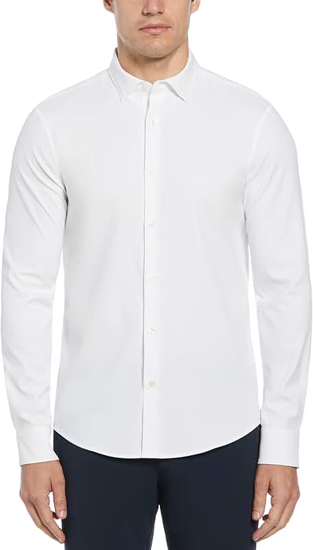 Men's Slim Fit Long Sleeve Dress Shirt