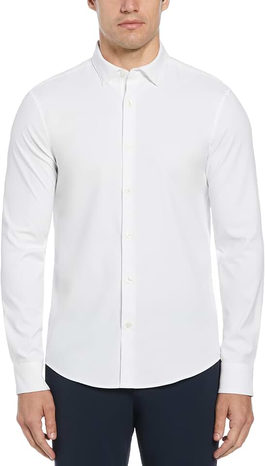 Men's Slim Fit Long Sleeve Dress Shirt