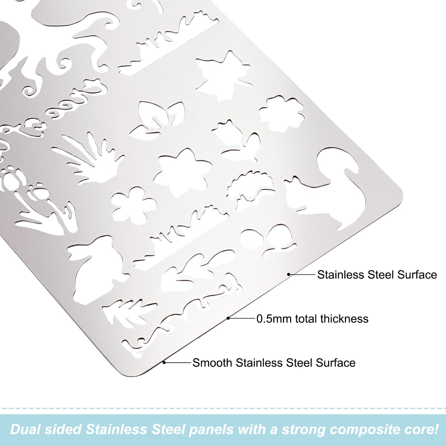Tree of Life Metal Animal Leaves Vine Templates Set of 4