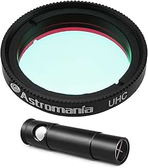 Metal Collimating Cheshire Eyepiece for Newtonian Telescopes with UHC Filter