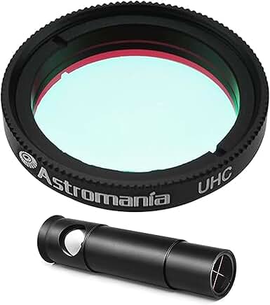 Metal Collimating Cheshire Eyepiece for Newtonian Telescopes with UHC Filter