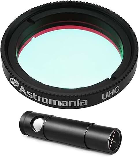 Metal Collimating Cheshire Eyepiece for Newtonian Telescopes with UHC Filter