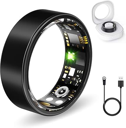 Smart Fitness Ring with Heart Rate and Sleep Tracking