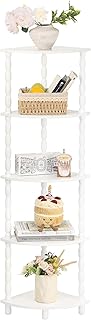 5-Tier Corner Shelf Stand for Bedroom Bathroom Kitchen Living Room
