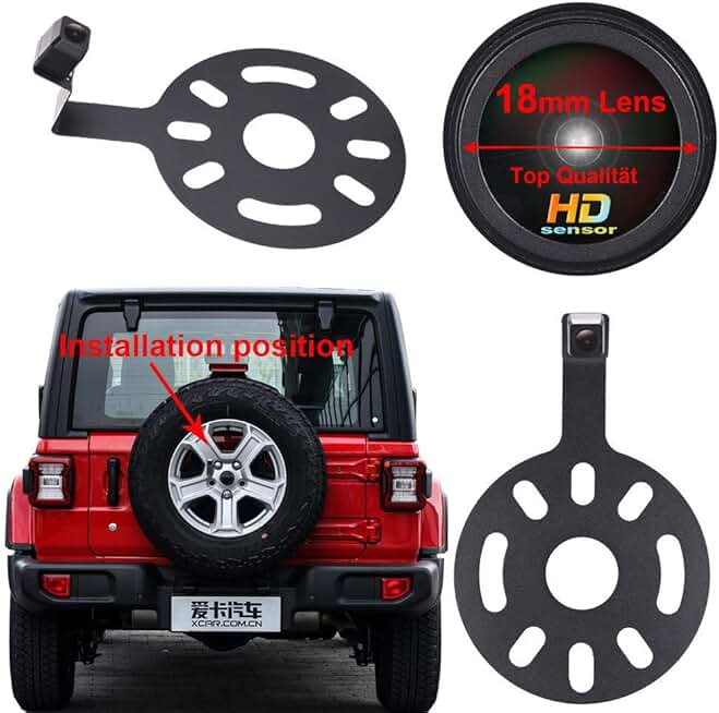 High-Definition Rear View Camera for Parking and Night Vision