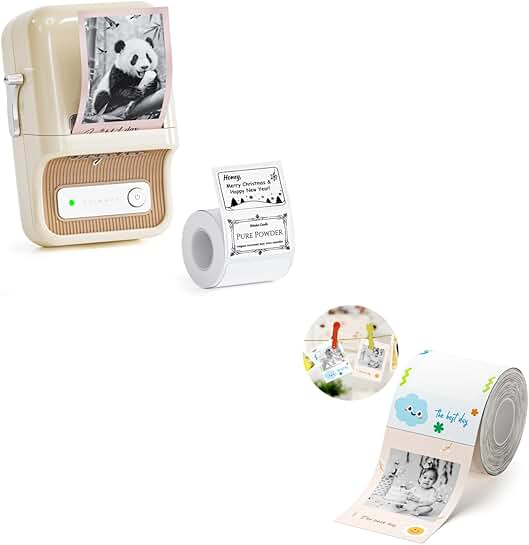 Pro Label Maker with Tapes for Home and Crafts