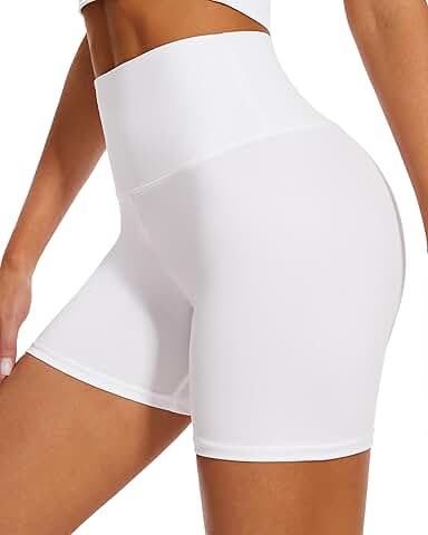High Waist Biker Shorts for Women, 5-Inch Tummy Control