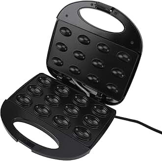 Electric Walnut Cookie and Waffle Maker, 12 Pieces