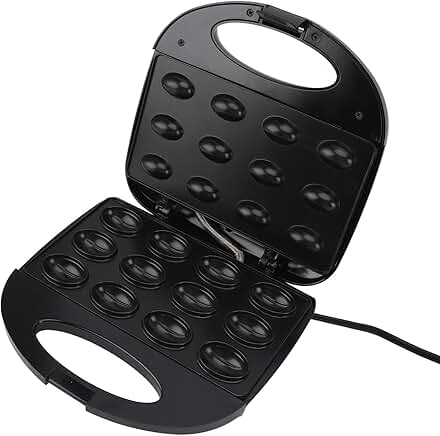 Electric Walnut Cookie and Waffle Maker, 12 Pieces