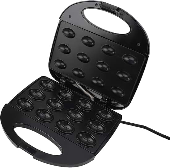 Electric Walnut Cookie and Waffle Maker, 12 Pieces
