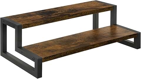 Wooden 2-Tier Spice Rack Organizer for Countertop