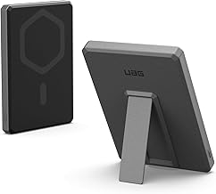 Slim 5000mAh Power Bank with Wireless Charging and Kickstand