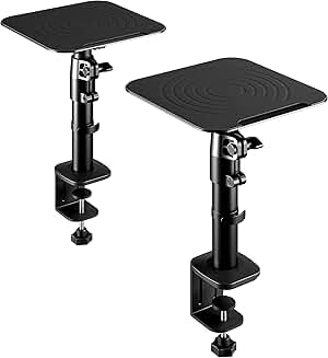 Adjustable Desktop Monitor and Speaker Stands (Set of 2)