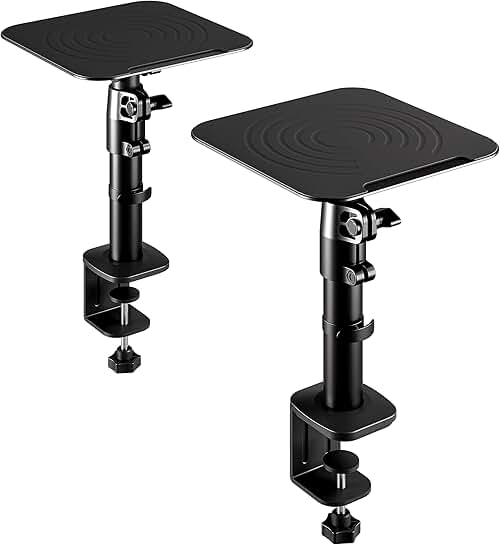 Adjustable Desktop Monitor and Speaker Stands (Set of 2)