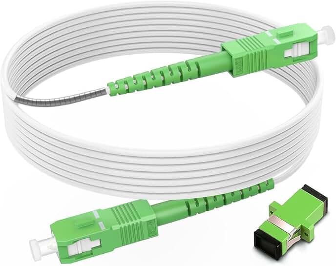 6ft Singlemode Fiber Optic Patch Cable, White