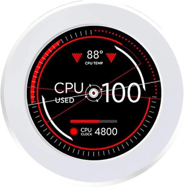 2.1-inch AIO Computer Temp Monitor and Cooler Display Kit