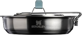 12-Piece Stainless Steel Fry Pan Cook Set with Handle and Utensils
