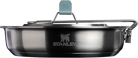 12-Piece Stainless Steel Fry Pan Cook Set with Handle and Utensils