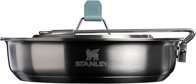 12-Piece Stainless Steel Fry Pan Cook Set with Handle and Utensils