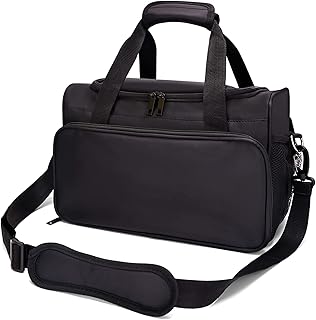 Large black hairdressing and makeup tool bag