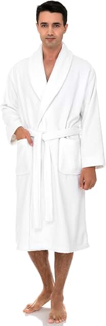 Men's 100% Cotton Luxury Terry Shawl Bathrobe