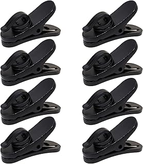 Small Plastic Earphone Clips for Fixing Cables, Pack of 8