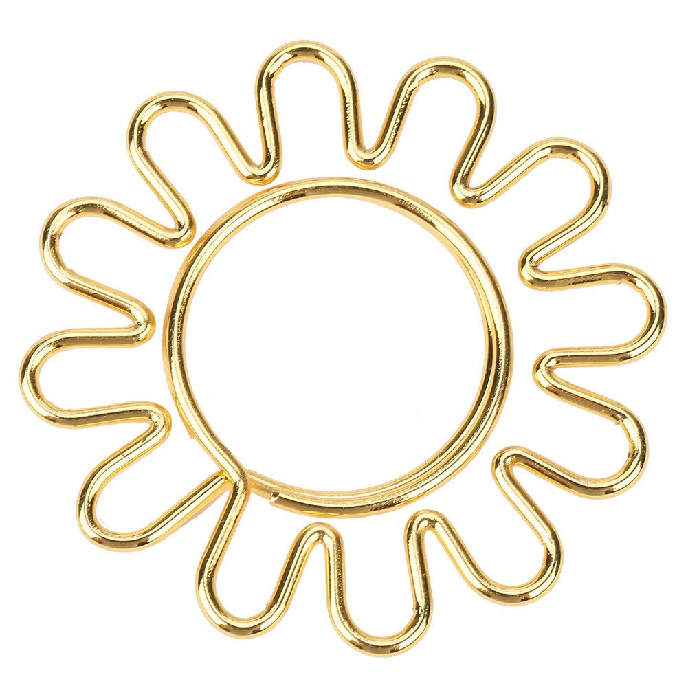 10 Sunflower Metal Paper Clips for Organizing Documents
