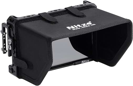 Nitze Cage for 5.5" Monitor with HDMI Clamp and Sunhood