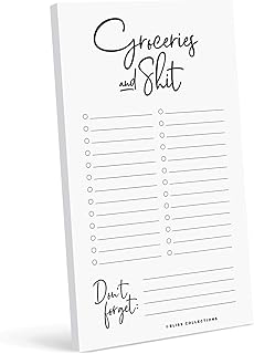 Grocery List Notepad for Refrigerator, 50 Sheets