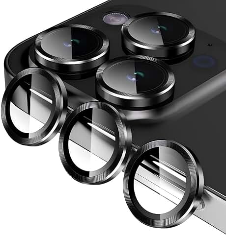2 Pack Camera Lens Protectors for iPhone 16 Pro Max