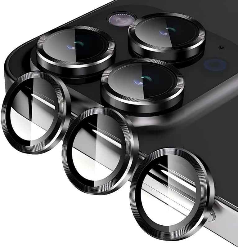 2 Pack Camera Lens Protectors for iPhone 16 Pro Max