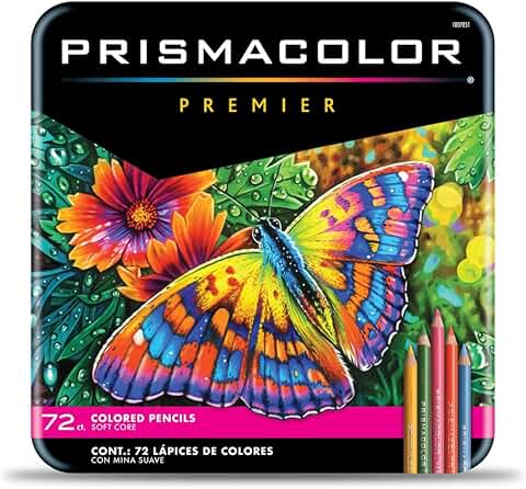72 Assorted Soft Core Colored Pencils for Art and Crafts