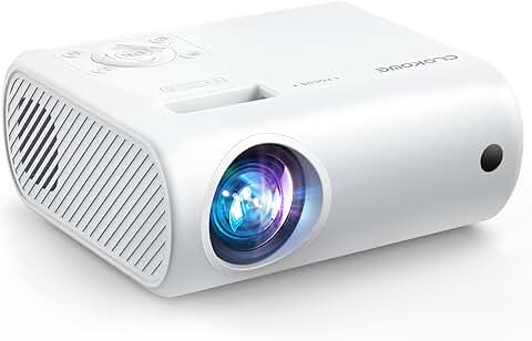 Portable Mini Projector with 9000 Lux and Full HD 1080P