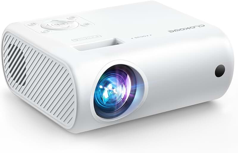 Portable Mini Projector with 9000 Lux and Full HD 1080P