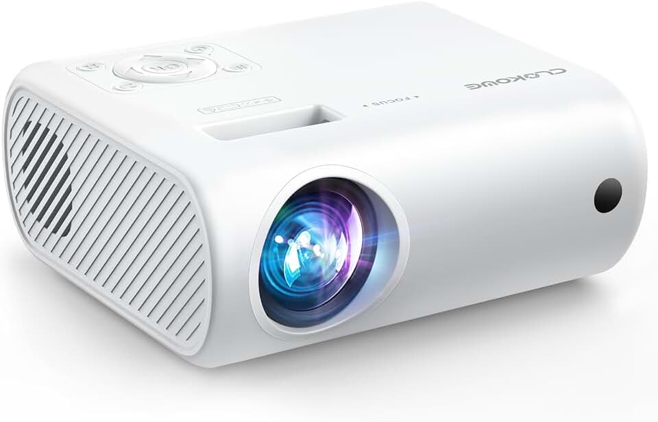 Portable Mini Projector with 9000 Lux and Full HD 1080P