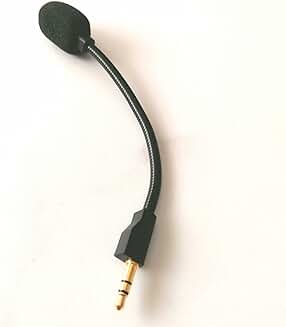 Black replacement microphone boom for gaming headset