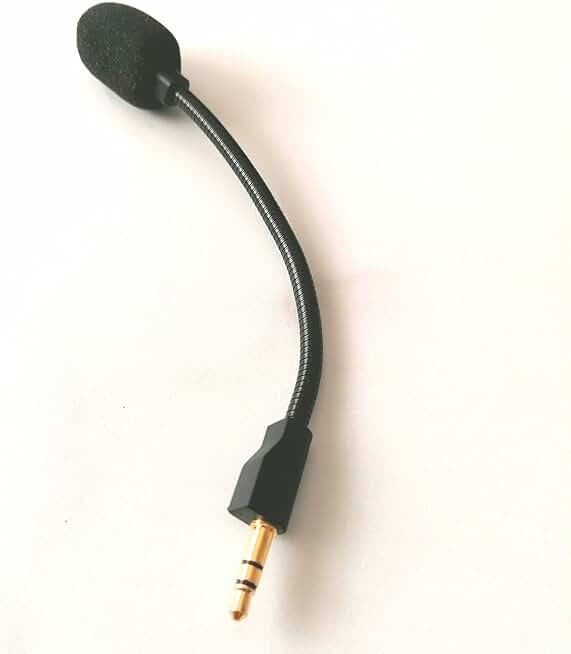 Black replacement microphone boom for gaming headset